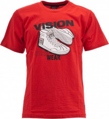 Tricou Vision Street Wear Sneaker Tee Red-L foto