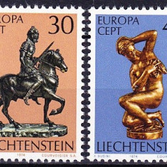 Europa-cept 1974 - Lichtenstein 2v.neuzat,perfecta stare(z)