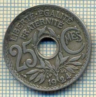 9147 MONEDA- FRANTA - 25 CENTIMES -anul 1924 - starea ce se vede foto