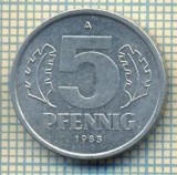 9075 MONEDA- GERMANIA(RDG) - 5 PFENNIG -anul 1983 A - starea ce se vede, Europa