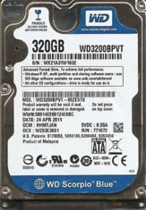 Hard disk laptop 320GB SATA 3Gb/sec WD3200BPVT foto