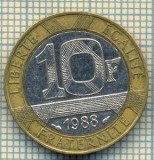 9093 MONEDA- FRANTA - 10 FRANCS -anul 1988 - starea ce se vede, Europa