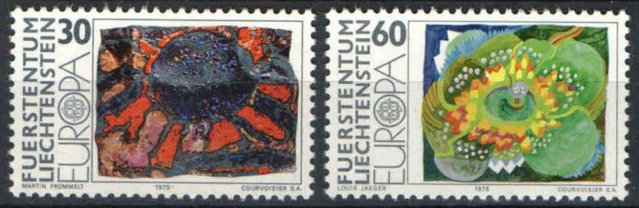 Europa-cept 1975 - Lichtenstein 2v.neuzat,perfecta stare(z)