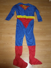 costum carnaval serbare superman pentru copii de 10-11 ani foto