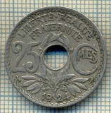 9169 MONEDA- FRANTA - 25 CENTIMES -anul 1924 - starea ce se vede, Europa