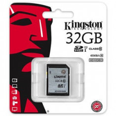 Card Kingston SDHC 32GB Clasa 10 UHS-I 45MB/s SD10VG2/32GB foto