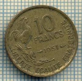 9267 MONEDA- FRANTA - 10 FRANCS -anul 1951 -starea care se vede foto