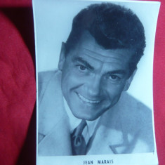 Fotografie a Actorului Jean Marais , dim.= 8,5x11,5 cm