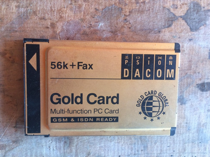 modem PCMCIA - Gold card -