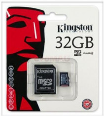 Kingston Card microSDHC 32GB (Class 4) + Adaptor foto