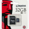 Kingston Card microSDHC 32GB (Class 4) + Adaptor