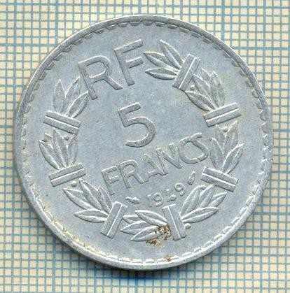 9199 MONEDA- FRANTA - 5 FRANCS -anul 1949 - starea ce se vede