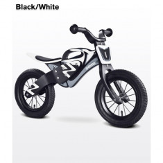 Bicicleta din lemn fara pedale Enduro Black/white Toyz foto