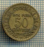 9293 MONEDA- FRANTA - 50 CENTIMES -anul 1922 -starea care se vede