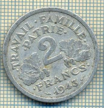 9215 MONEDA- FRANTA - 2 FRANCS -anul 1943 -GUVERN VICHY - starea care se vede foto