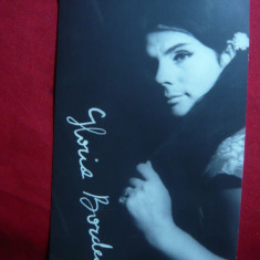 Fotografie a Actritei Gloria Bordea cu Autograf tiparit