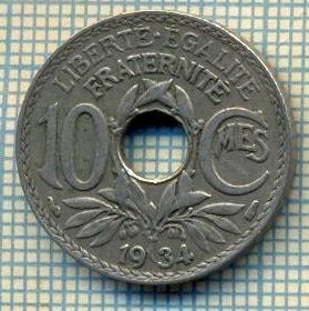 9189 MONEDA- FRANTA - 10 CENTIMES -anul 1934 - starea ce se vede