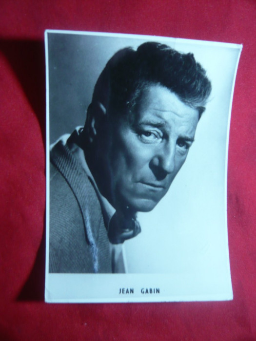 Fotografie a Actorului Jean Gabin, dim.= 8,5x11,5 cm