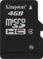 Kingston Card microSDHC 4GB (Class 4) SDC4/4GBSP foto