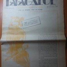 ziarul papagalul anul 1,nr.1 26 februarie 1990-revista de satira si umor