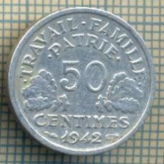 9225 MONEDA- FRANTA - 50 CENTIMES -anul 1942- GUVERN VICHY-starea care se vede