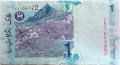 Bancnota 1 Ringgit - MALAEZIA, anul 1995? *Cod 419 xF foto