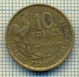 9264 MONEDA- FRANTA - 10 FRANCS -anul 1951 -starea care se vede foto