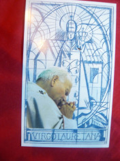 Fotografia Papei Ioan Paul II - Suvenir religios cu autograf si dedicatie 1995 foto