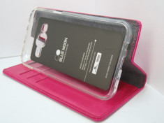 Husa tip carte Mercury Goospery Blue Moon Diary roz pentru telefon Samsung Galaxy J5 (SM-J500F) foto