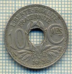 9186 MONEDA- FRANTA - 10 CENTIMES -anul 1936 - starea ce se vede foto