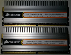 Corsair DHX 4 GB DDr2 800MHZ Dualchannel 2*2GB CM2X2048-6400C4DHX Ver 1.1 Gaming foto