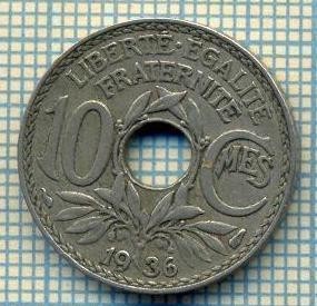 9190 MONEDA- FRANTA - 10 CENTIMES -anul 1936 - starea ce se vede foto