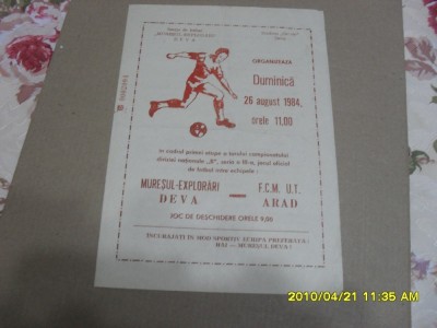 program Muresul E. Deva - UTA foto