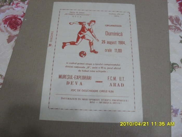 program Muresul E. Deva - UTA