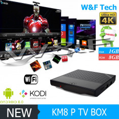 Smart TV Box PC Media Player KM8P 4K Amlogic S912 Octa Core 64bit Android 7 foto