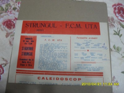 program Strungul Arad - UTA foto