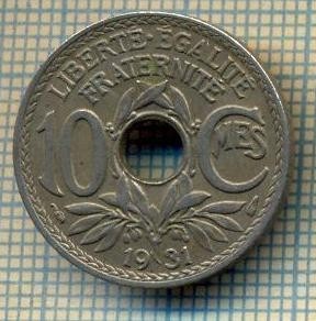 9182 MONEDA- FRANTA - 10 CENTIMES -anul 1931 - starea ce se vede foto