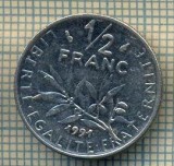 9366 MONEDA- FRANTA - 1/2 FRANC -anul 1991 -starea care se vede, Europa