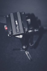 Monopied Manfrotto 560B-1 + cap fluid Manfrotto 561BHDV foto