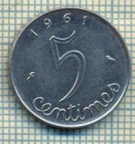 9305 MONEDA- FRANTA - 5 CENTIMES -anul 1961 -starea care se vede