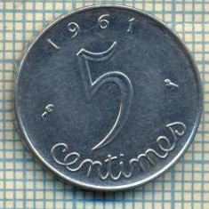 9305 MONEDA- FRANTA - 5 CENTIMES -anul 1961 -starea care se vede