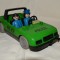 Masina politie Playmobil System Geobra 1976 + 2 omuleti