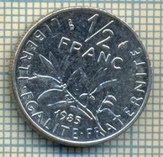 9354 MONEDA- FRANTA - 1/2 FRANC -anul 1985 -starea care se vede