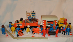 Lot mare Playmobil System Geobra constructii constructori, anii 1974 - 1976 foto