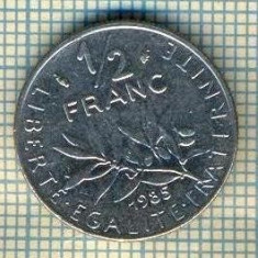 9368 MONEDA- FRANTA - 1/2 FRANC -anul 1985 -starea care se vede