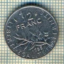 9368 MONEDA- FRANTA - 1/2 FRANC -anul 1985 -starea care se vede foto