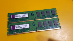 Kit 4GB DDR2 Desktop,2x2GB,Brand Kingston,800Mhz,PC2-6400,CL6(G) foto