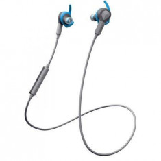 Casca bluetooth stereo sport cu cablu de incarcare USB inclus, Sport Coach Blue Special Edition foto