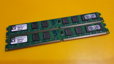 Kit 4GB DDR2 Desktop,2x2GB,Brand Kingston Slim,800Mhz,PC2-6400,CL5(S) foto