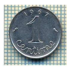 9311 MONEDA- FRANTA - 1 CENTIME -anul 1967 -starea care se vede